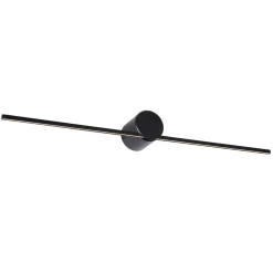 Wandlamp Mizar 60cm zwart IP44