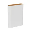 Wandlamp wit/goud ovaal dimbaar