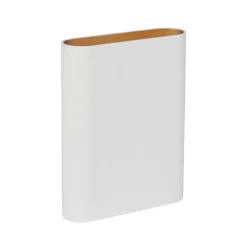 Wandlamp wit/goud ovaal dimbaar