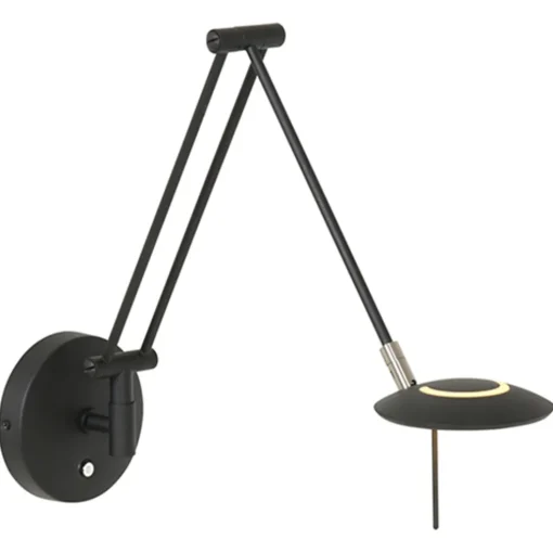 Wandlamp Zodiac zwart incl. dimmer cct