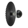 Wand/plafondlamp decoratief zwart