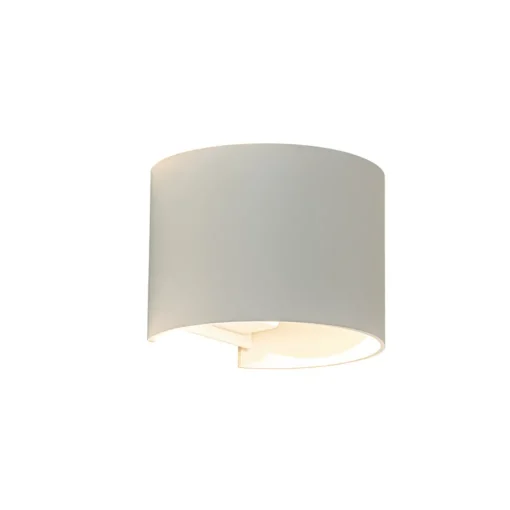 Witte LED Buitenlamp IP54 afgerond wit