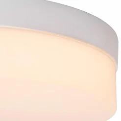 Witte LED plafondlamp IP44 met bewegingssensor