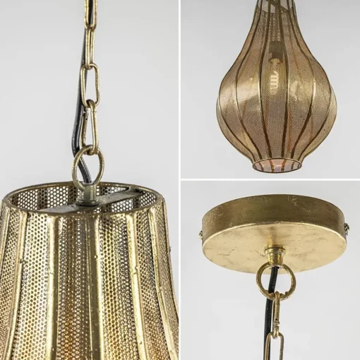 XL Light & Living druppel hanglamp goud oosters Micha