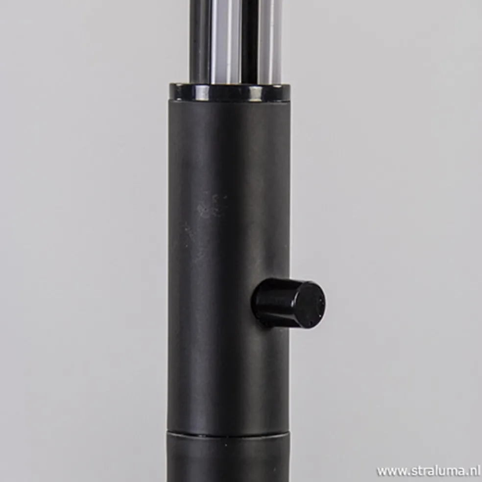 Zwarte boog vloerlamp LED dimbaar