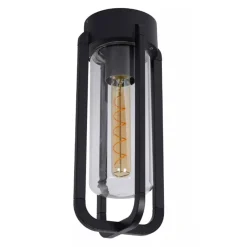 Zwarte buitenlamp plafond IP44