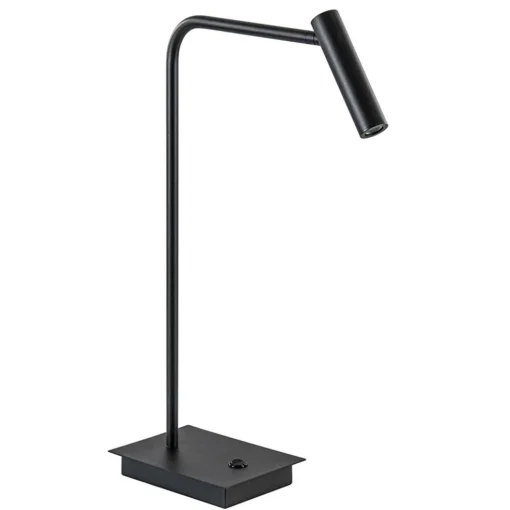 Zwarte bureaulamp met dimbaar LED verstelbaar