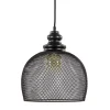 Zwarte hanglamp Karla met gaas