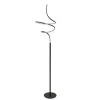 Zwarte krul vloerlamp LED dimbaar