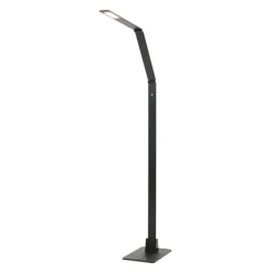 Zwarte led vloerlamp met touchdimmer