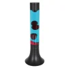 Zwarte tafellamp lava blauw met rood