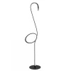 Zwarte vloerlamp flamingo met LED RGB multicolor