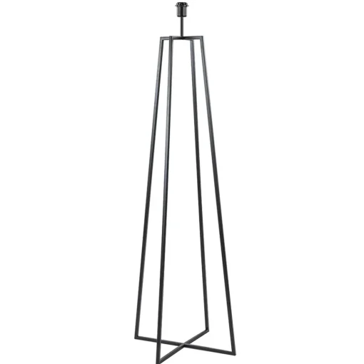 Zwarte vloerlamp modern frame excl. kap