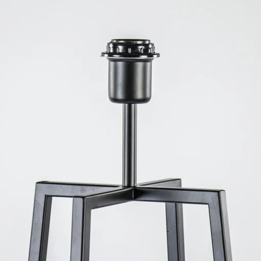 Zwarte vloerlamp modern frame excl. kap