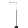 Zwarte vloerlamp-leeslamp LED dimbaar