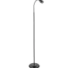 Zwarte vloer/leeslamp touch dimbaar